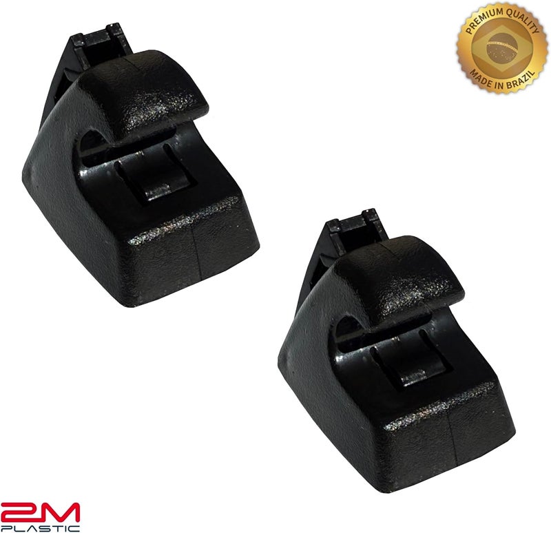2M PLASTIC Sun Visor Holder Retainer Pair fits for Chevy Cruze Buick Cascade Regal Sport - Black - Image 4